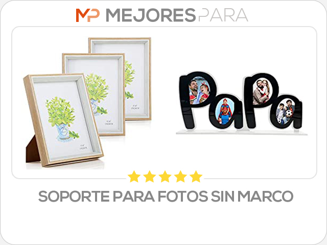 soporte para fotos sin marco