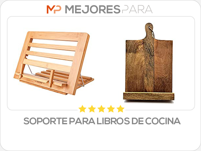 soporte para libros de cocina