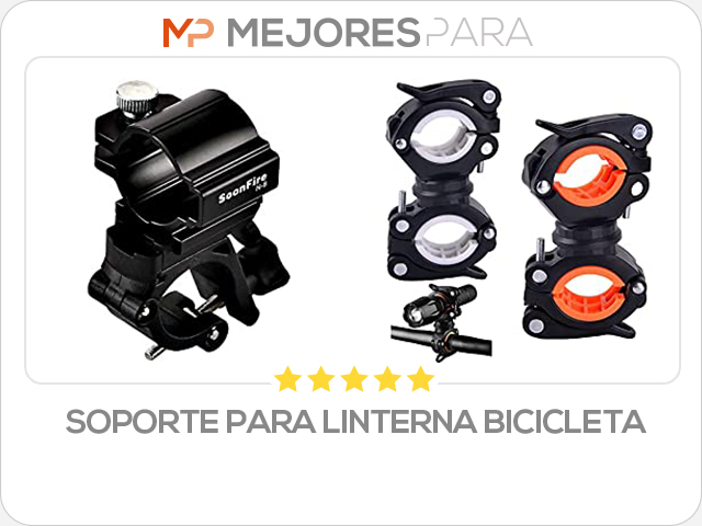 soporte para linterna bicicleta