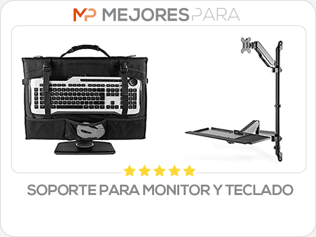 soporte para monitor y teclado