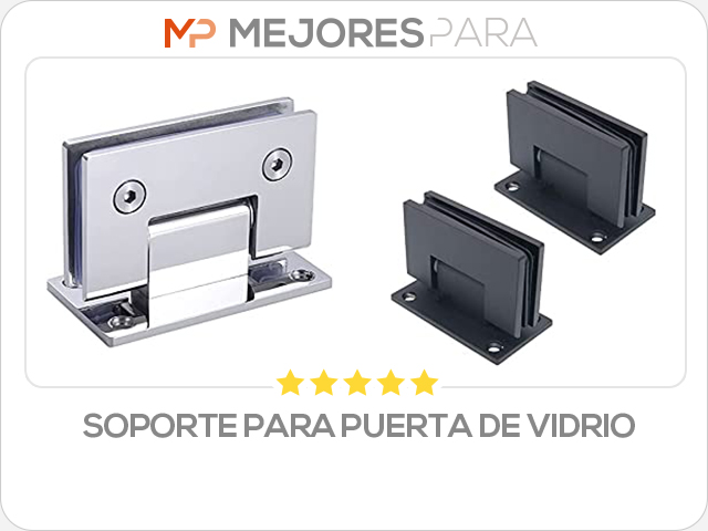 soporte para puerta de vidrio