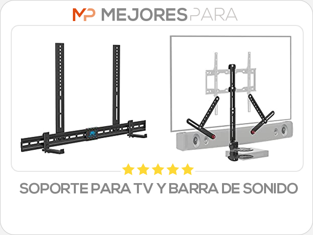 soporte para tv y barra de sonido