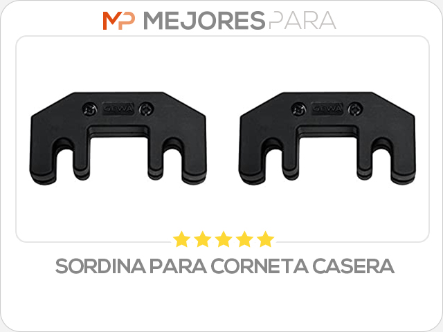 sordina para corneta casera