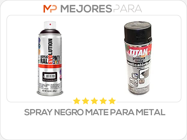 spray negro mate para metal