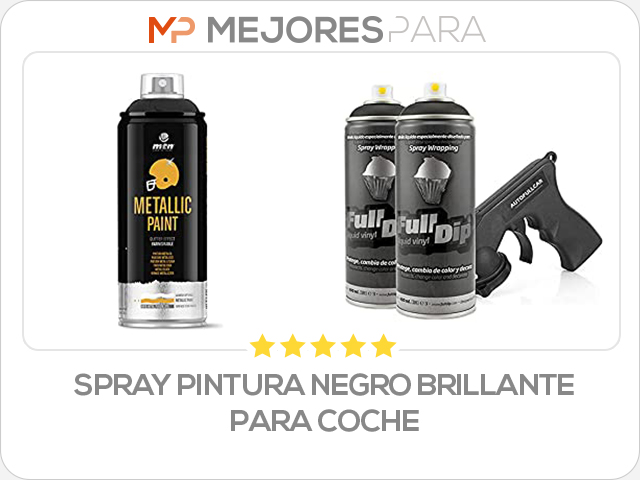 spray pintura negro brillante para coche