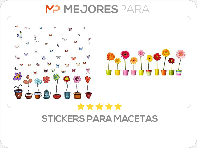 stickers para macetas