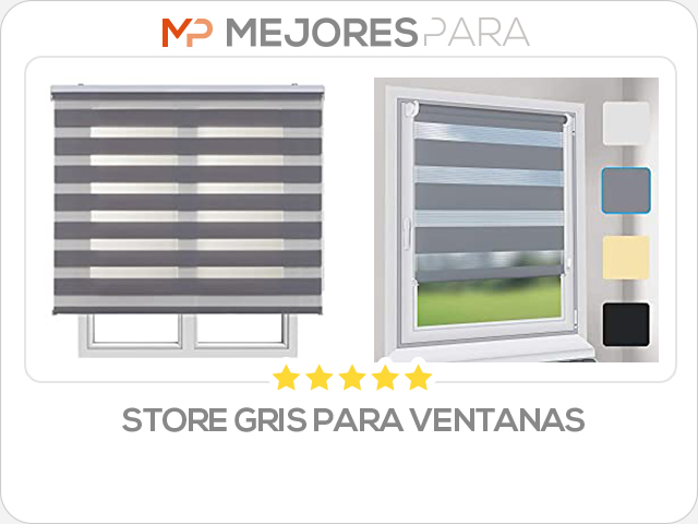 store gris para ventanas