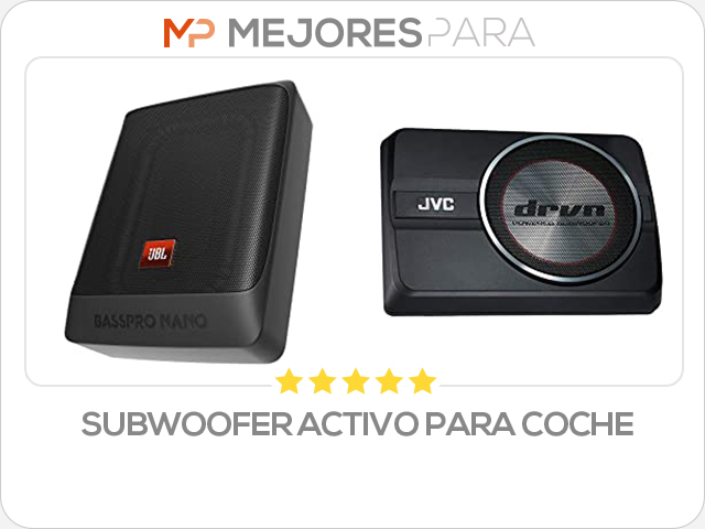 subwoofer activo para coche