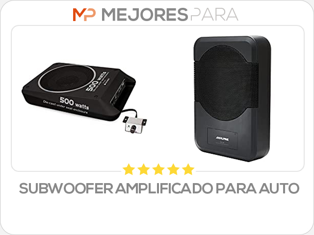 subwoofer amplificado para auto