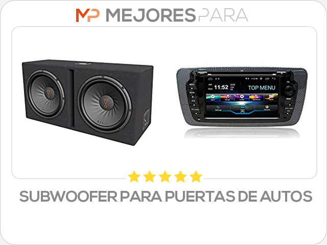 subwoofer para puertas de autos