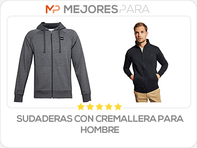 sudaderas con cremallera para hombre