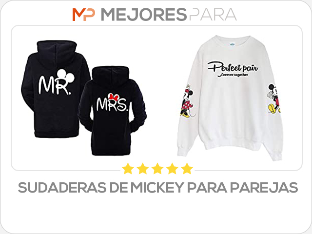 sudaderas de mickey para parejas