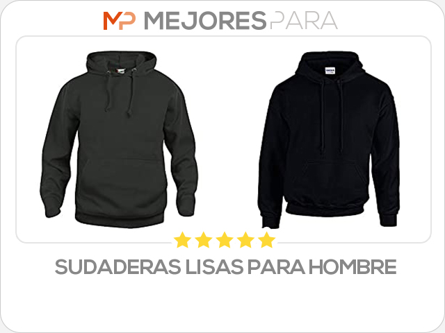 sudaderas lisas para hombre