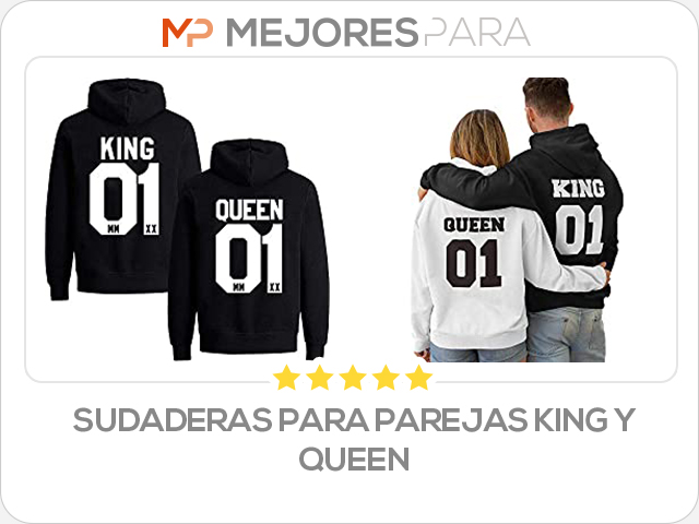 sudaderas para parejas king y queen