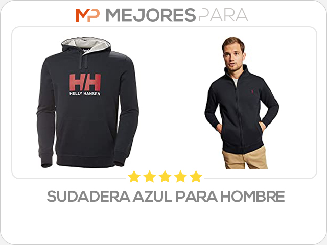 sudadera azul para hombre