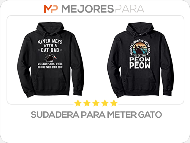 sudadera para meter gato