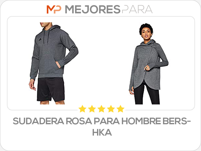 sudadera rosa para hombre bershka