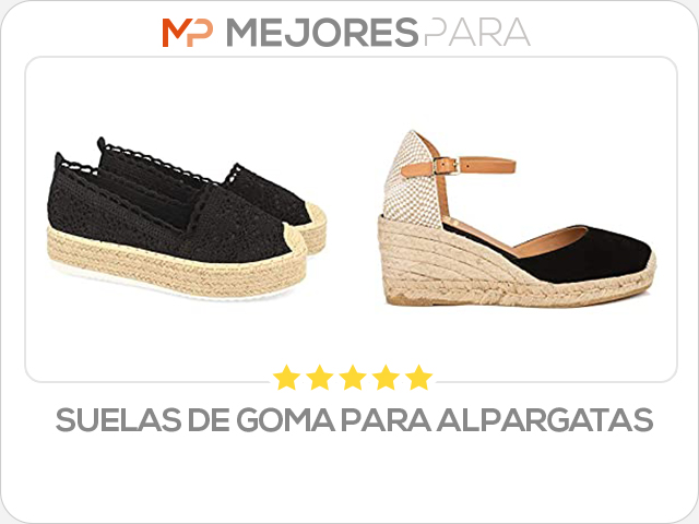 suelas de goma para alpargatas