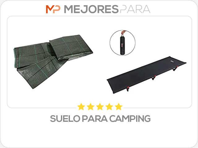 suelo para camping