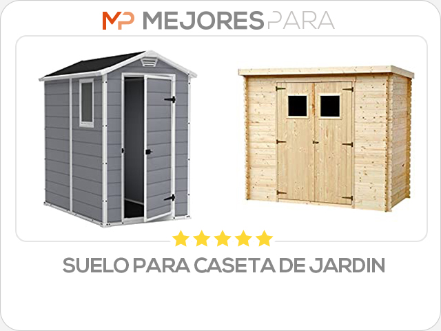 suelo para caseta de jardin