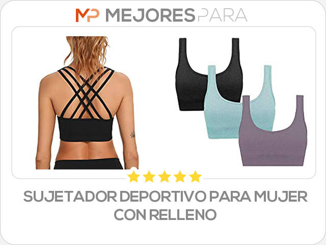 sujetador deportivo para mujer con relleno