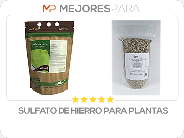 sulfato de hierro para plantas