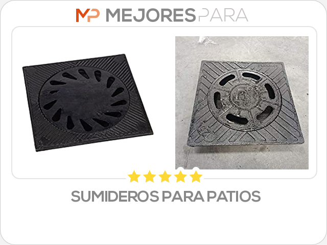 sumideros para patios