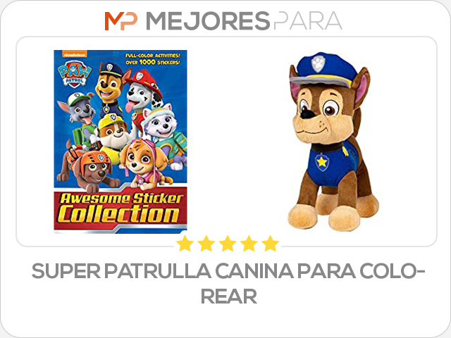 super patrulla canina para colorear