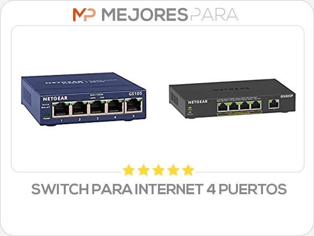 switch para internet 4 puertos