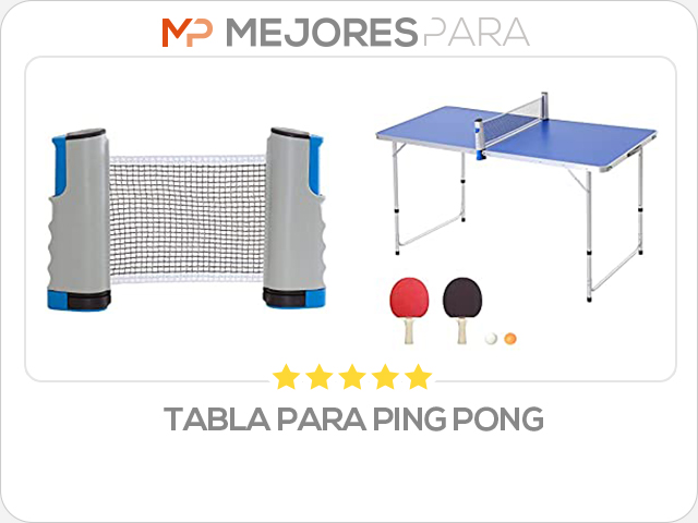 tabla para ping pong