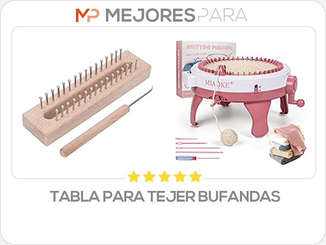 tabla para tejer bufandas