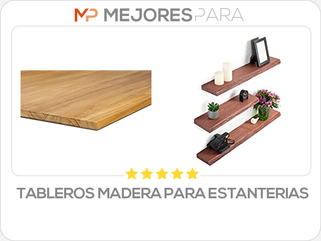 tableros madera para estanterias