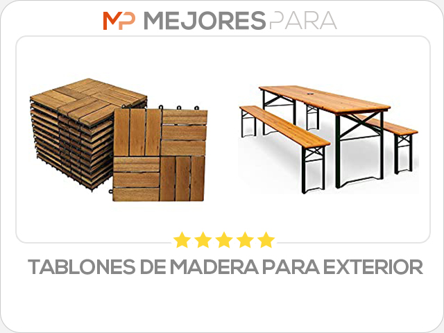 tablones de madera para exterior