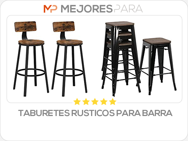 taburetes rusticos para barra