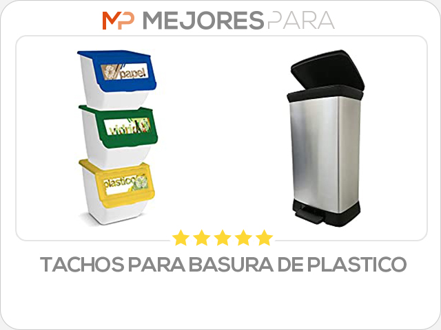 tachos para basura de plastico