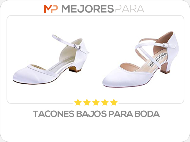 tacones bajos para boda