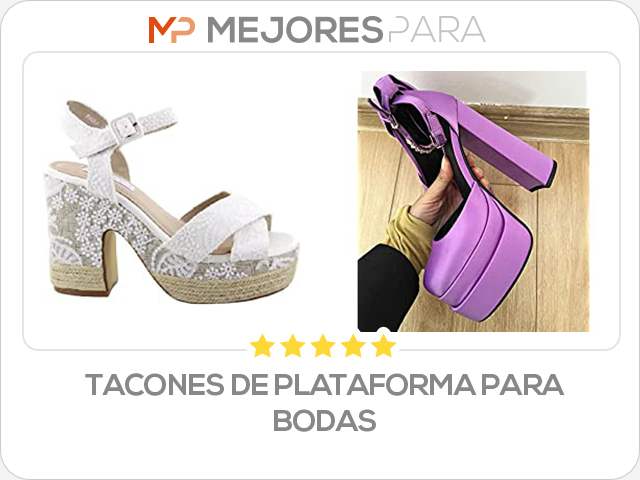 Tacones de Plataforma para Bodas