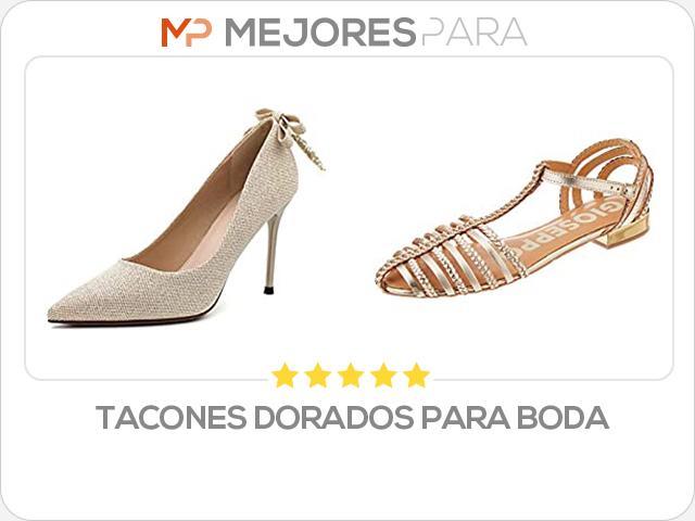 tacones dorados para boda