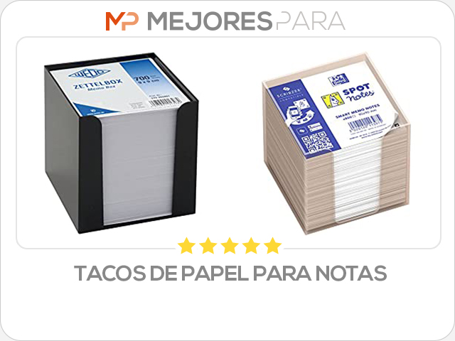 tacos de papel para notas