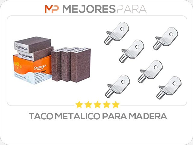 taco metalico para madera