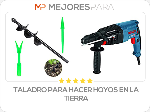 taladro para hacer hoyos en la tierra