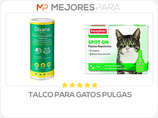 talco para gatos pulgas