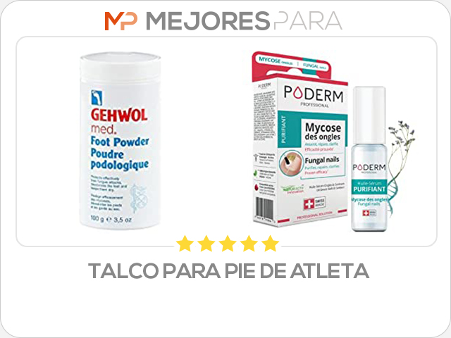 talco para pie de atleta