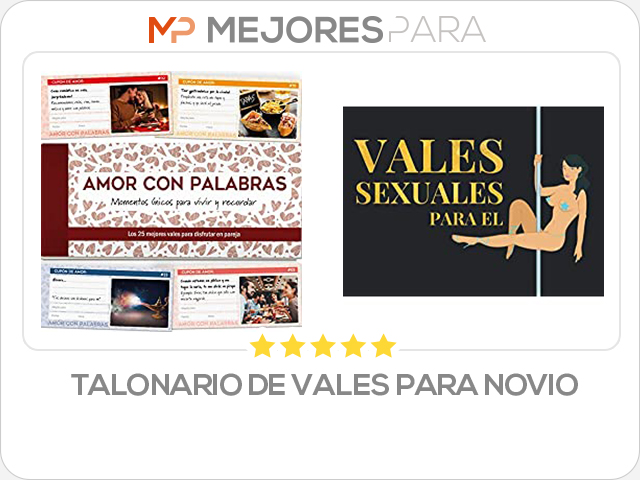 talonario de vales para novio