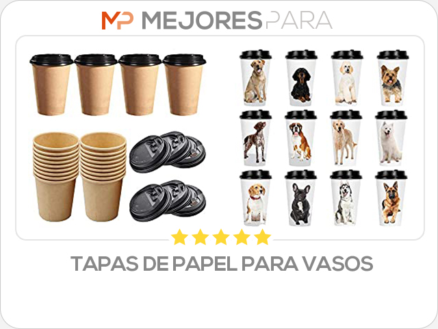 tapas de papel para vasos