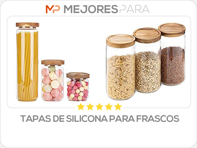 tapas de silicona para frascos