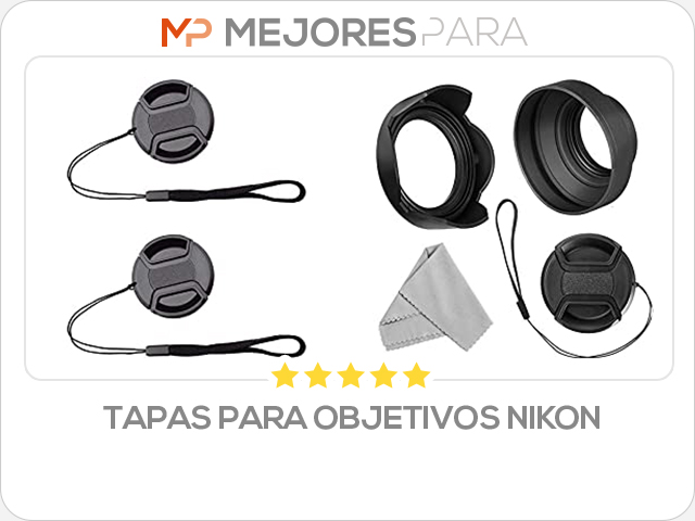 tapas para objetivos nikon