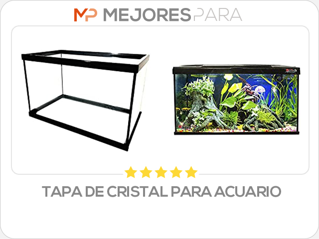 tapa de cristal para acuario