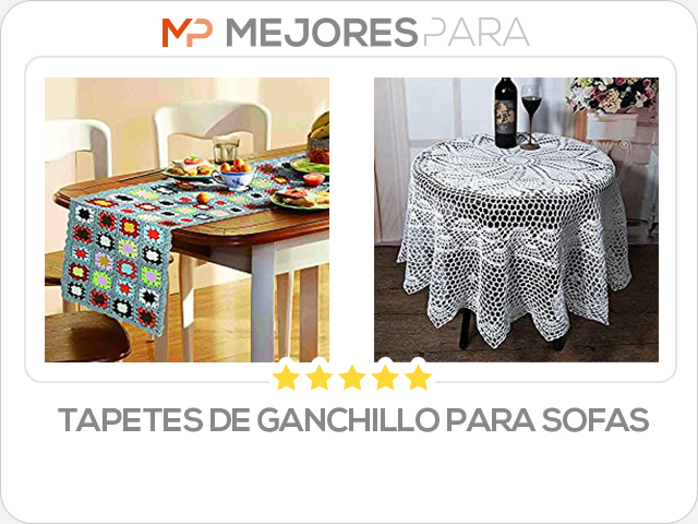 tapetes de ganchillo para sofas