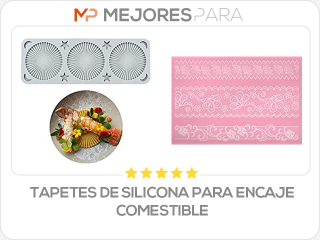 tapetes de silicona para encaje comestible